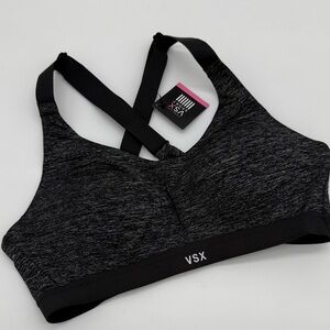 Victoria Secret VSX Heathered Gray Sports Bra- Padded- SZ 32B- New With Tags